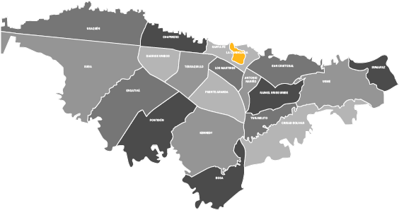 Mapa Asociaciones de Recicladores de Oficio Localidad La Candelaria