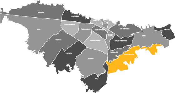 Mapa Asociaciones de Recicladores de Oficio Localidad Ciudad Bolívar